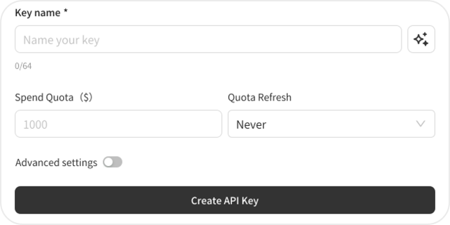 获取 API Key